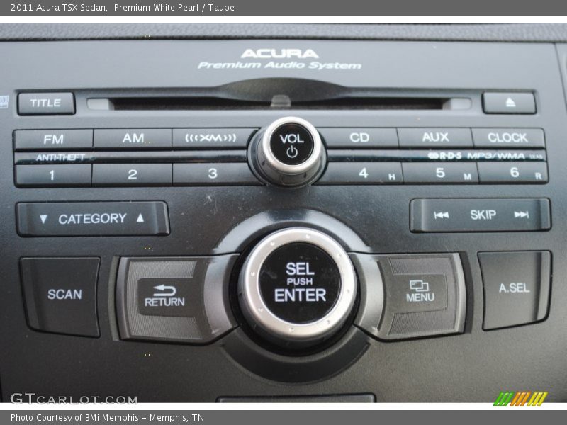 Premium White Pearl / Taupe 2011 Acura TSX Sedan