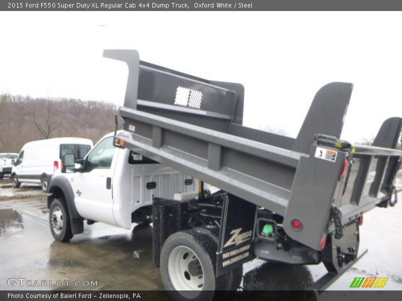 Oxford White / Steel 2015 Ford F550 Super Duty XL Regular Cab 4x4 Dump Truck