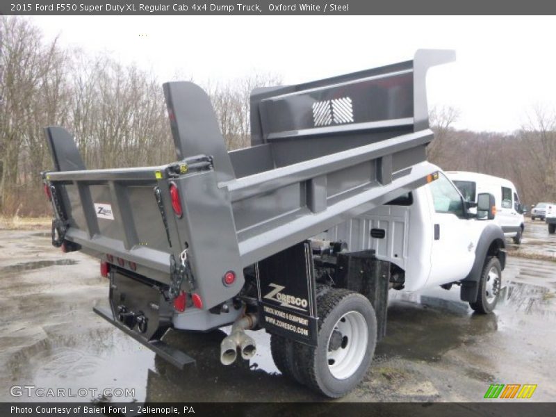 Oxford White / Steel 2015 Ford F550 Super Duty XL Regular Cab 4x4 Dump Truck