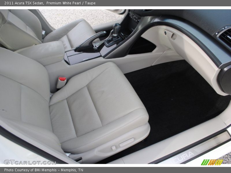 Premium White Pearl / Taupe 2011 Acura TSX Sedan