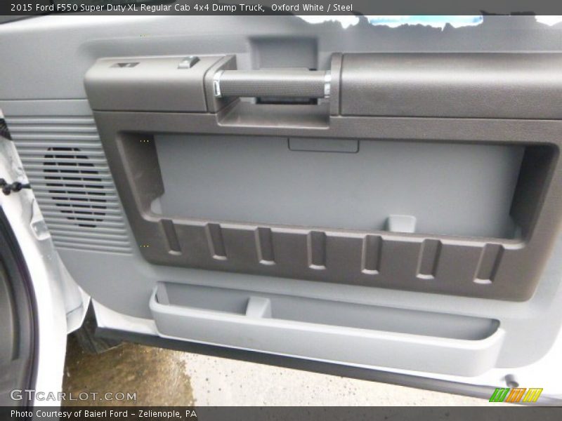 Oxford White / Steel 2015 Ford F550 Super Duty XL Regular Cab 4x4 Dump Truck