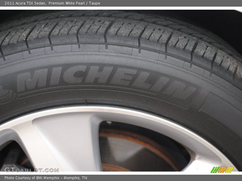 Premium White Pearl / Taupe 2011 Acura TSX Sedan