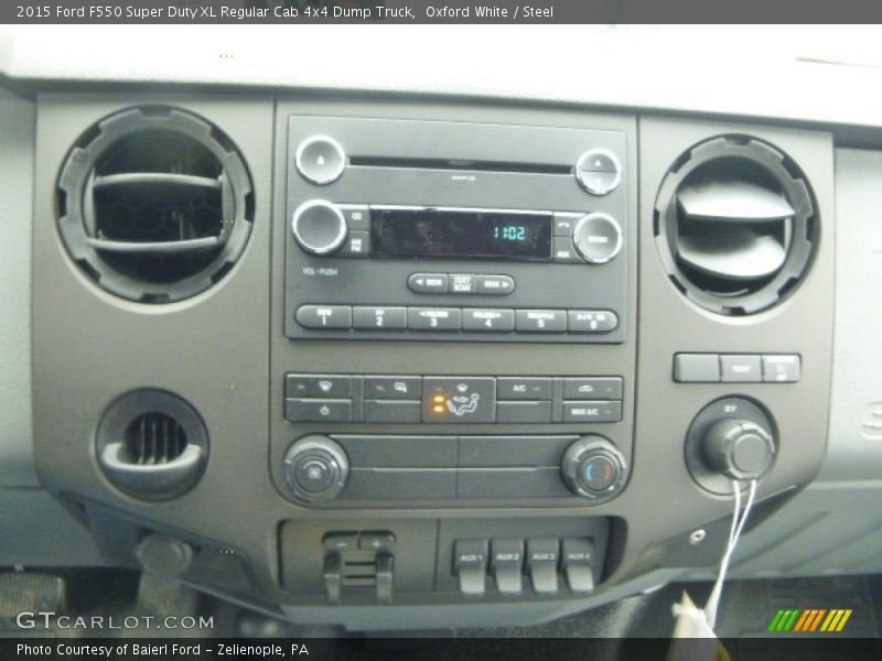 Oxford White / Steel 2015 Ford F550 Super Duty XL Regular Cab 4x4 Dump Truck