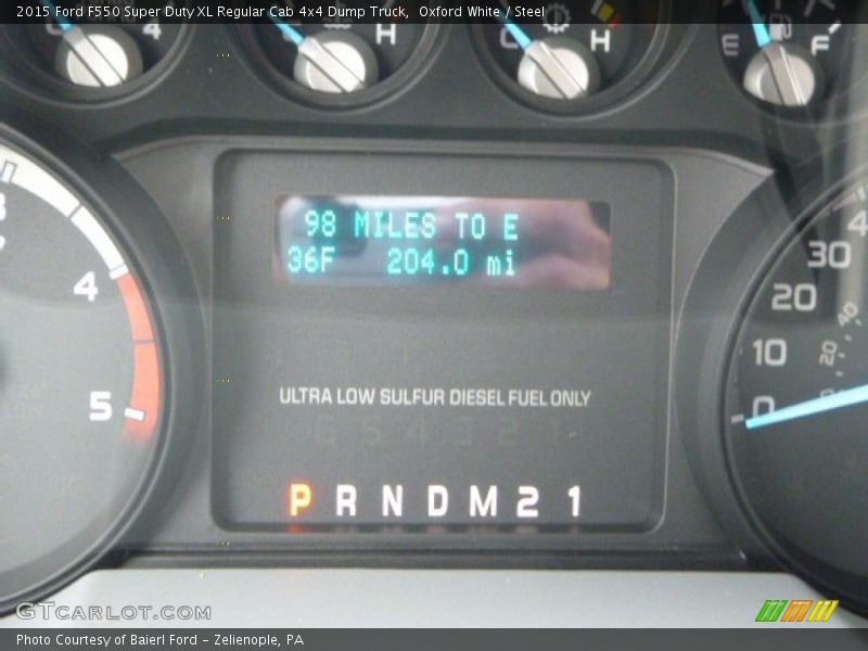 Oxford White / Steel 2015 Ford F550 Super Duty XL Regular Cab 4x4 Dump Truck