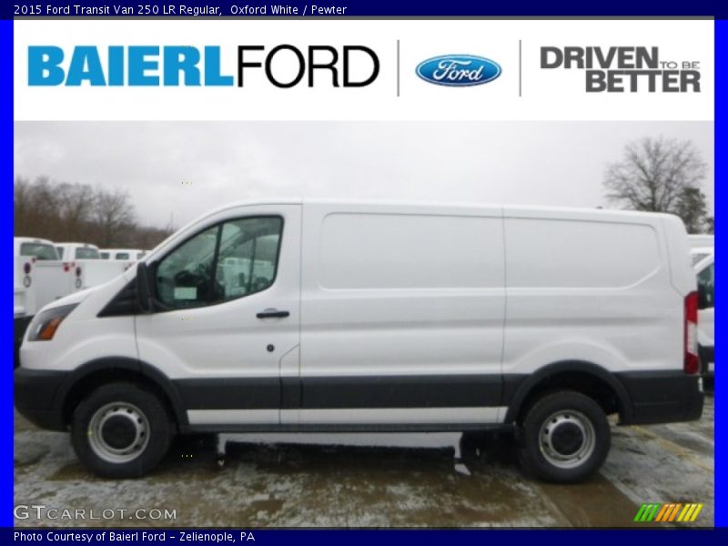 Oxford White / Pewter 2015 Ford Transit Van 250 LR Regular