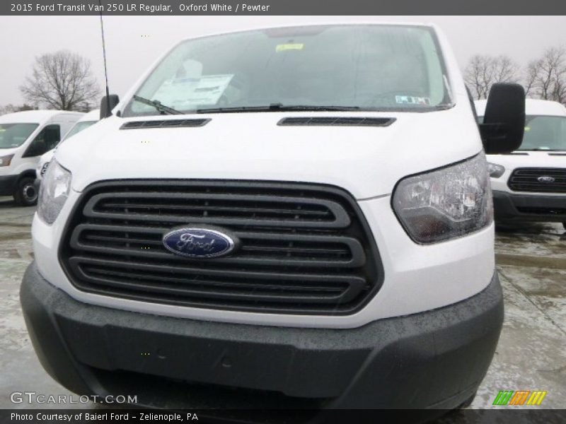 Oxford White / Pewter 2015 Ford Transit Van 250 LR Regular