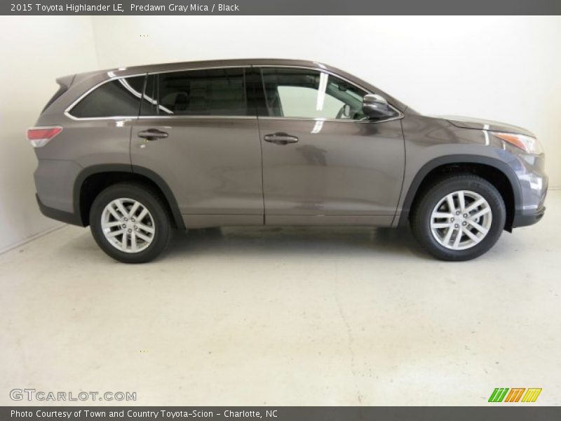 Predawn Gray Mica / Black 2015 Toyota Highlander LE