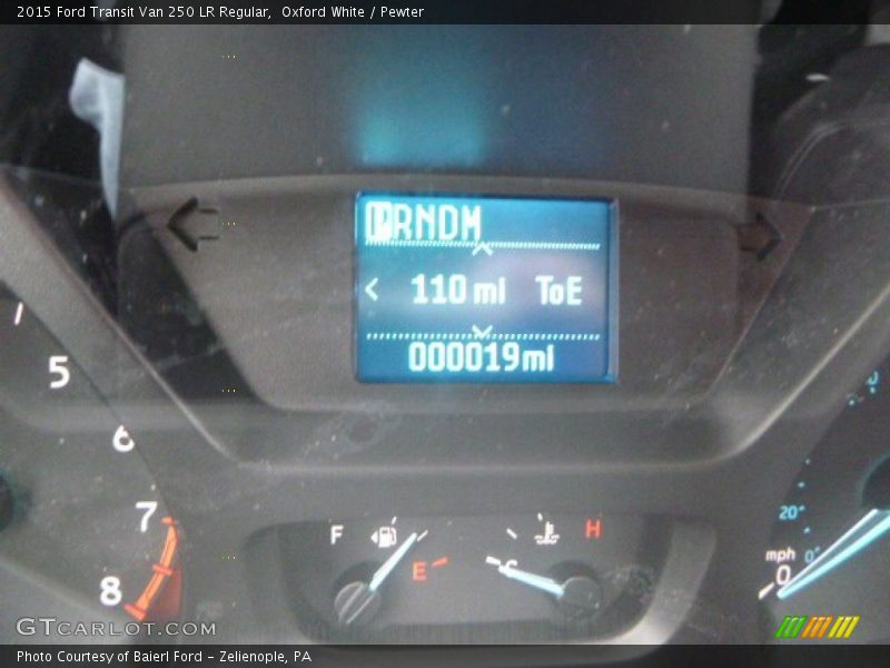 Oxford White / Pewter 2015 Ford Transit Van 250 LR Regular