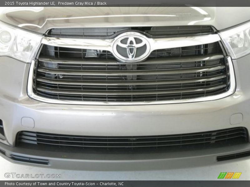 Predawn Gray Mica / Black 2015 Toyota Highlander LE