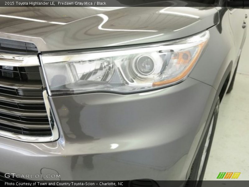 Predawn Gray Mica / Black 2015 Toyota Highlander LE