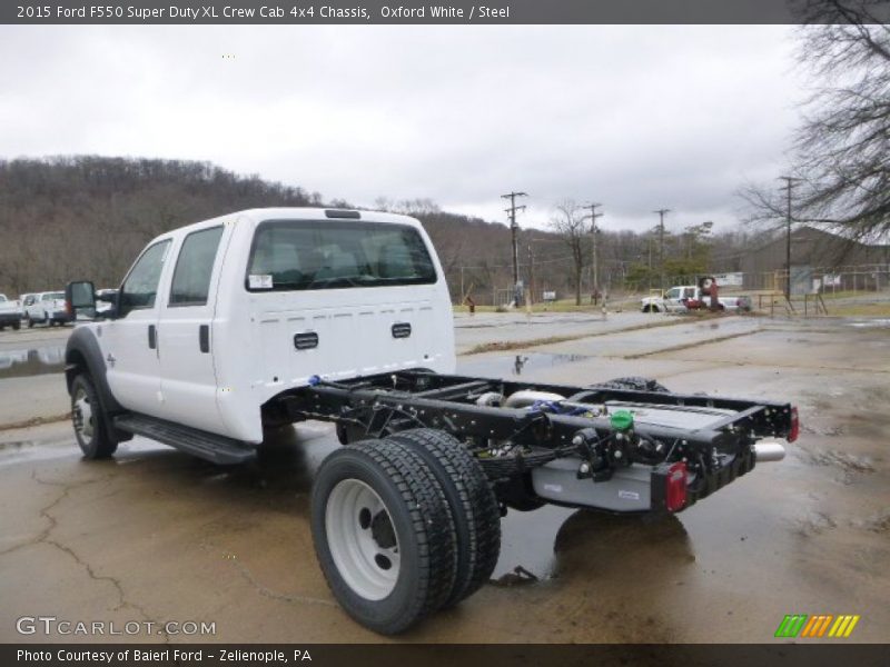 Oxford White / Steel 2015 Ford F550 Super Duty XL Crew Cab 4x4 Chassis