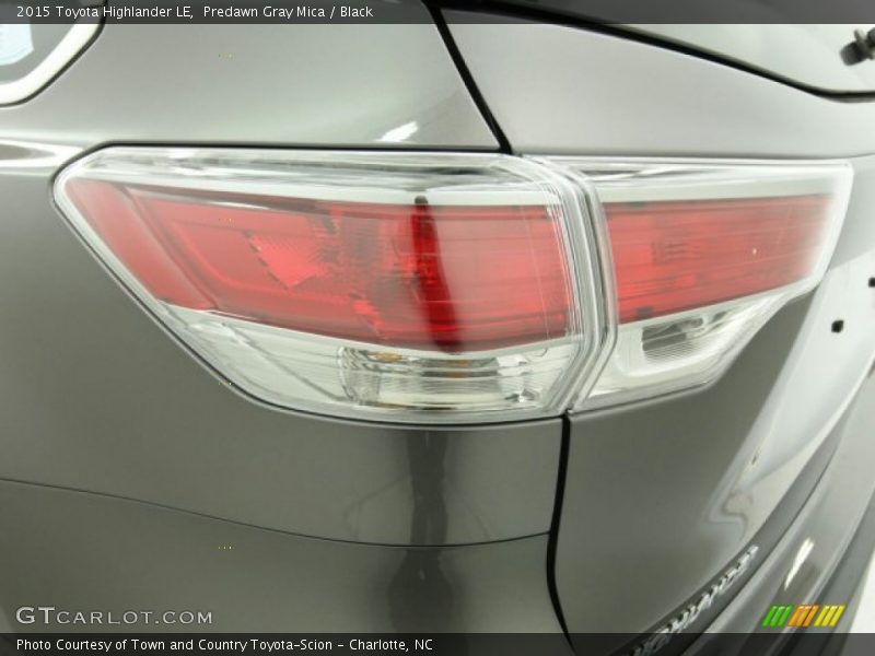 Predawn Gray Mica / Black 2015 Toyota Highlander LE