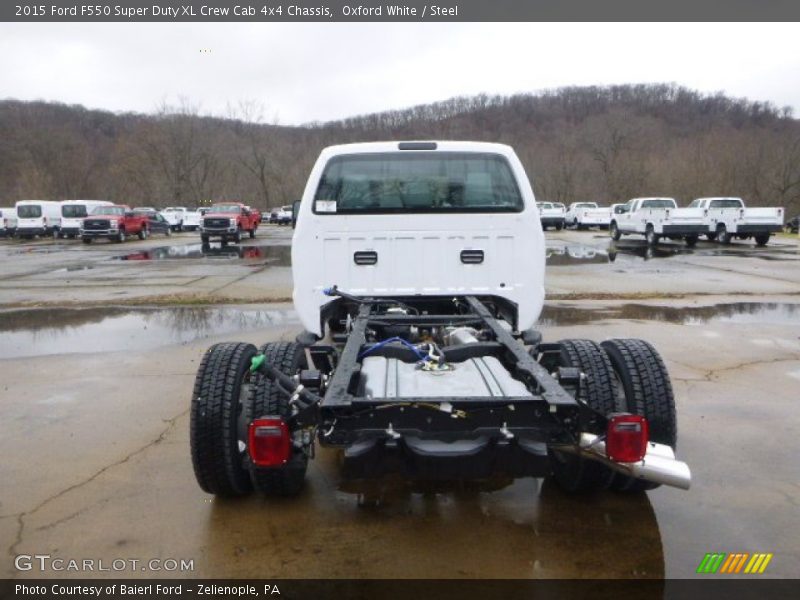Oxford White / Steel 2015 Ford F550 Super Duty XL Crew Cab 4x4 Chassis