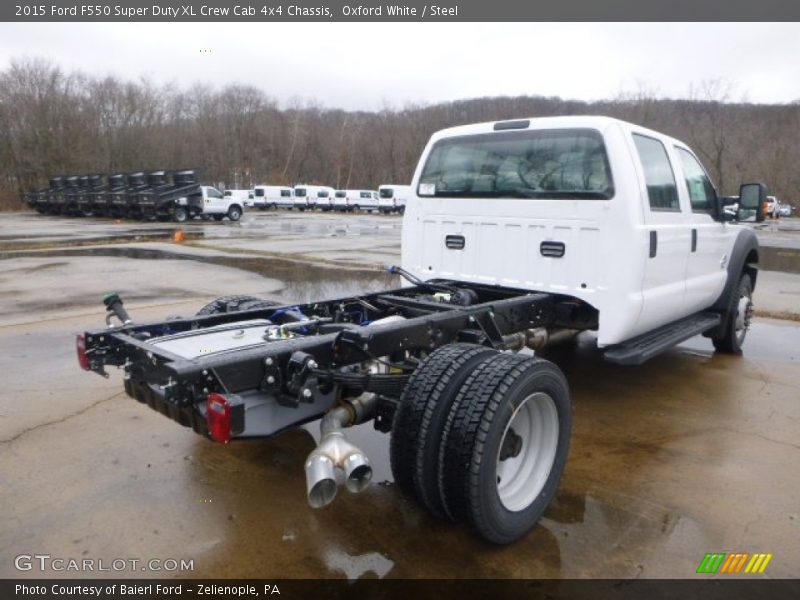 Oxford White / Steel 2015 Ford F550 Super Duty XL Crew Cab 4x4 Chassis