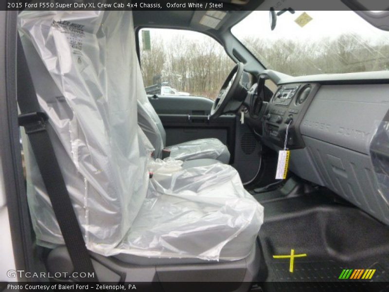 Oxford White / Steel 2015 Ford F550 Super Duty XL Crew Cab 4x4 Chassis