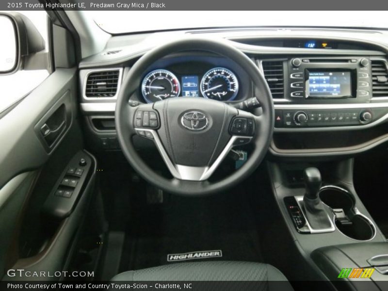 Predawn Gray Mica / Black 2015 Toyota Highlander LE