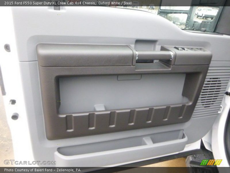 Oxford White / Steel 2015 Ford F550 Super Duty XL Crew Cab 4x4 Chassis