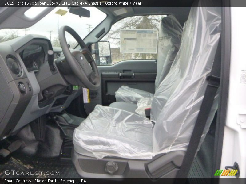 Oxford White / Steel 2015 Ford F550 Super Duty XL Crew Cab 4x4 Chassis