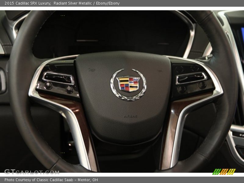 Radiant Silver Metallic / Ebony/Ebony 2015 Cadillac SRX Luxury