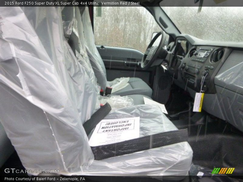 Vermillion Red / Steel 2015 Ford F250 Super Duty XL Super Cab 4x4 Utility