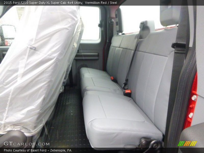 Vermillion Red / Steel 2015 Ford F250 Super Duty XL Super Cab 4x4 Utility