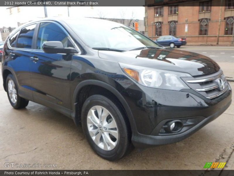 Crystal Black Pearl / Black 2012 Honda CR-V EX 4WD