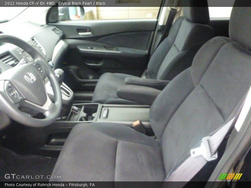 Crystal Black Pearl / Black 2012 Honda CR-V EX 4WD