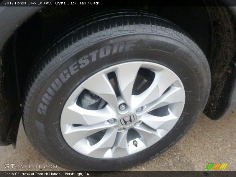 Crystal Black Pearl / Black 2012 Honda CR-V EX 4WD
