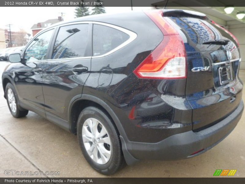 Crystal Black Pearl / Black 2012 Honda CR-V EX 4WD