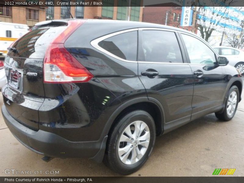 Crystal Black Pearl / Black 2012 Honda CR-V EX 4WD