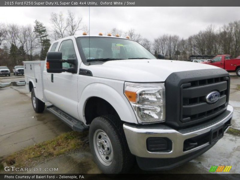 Oxford White / Steel 2015 Ford F250 Super Duty XL Super Cab 4x4 Utility