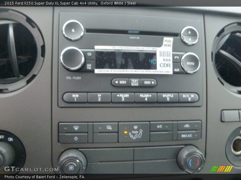 Oxford White / Steel 2015 Ford F250 Super Duty XL Super Cab 4x4 Utility