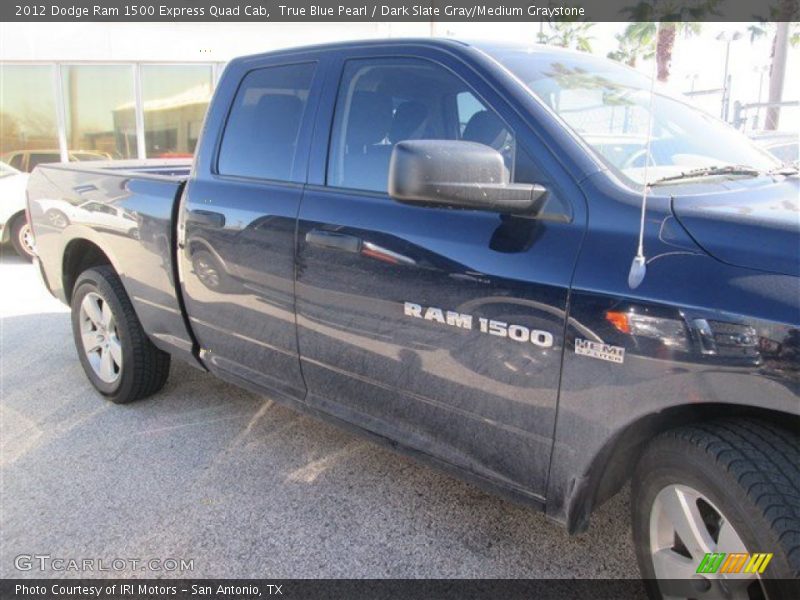 True Blue Pearl / Dark Slate Gray/Medium Graystone 2012 Dodge Ram 1500 Express Quad Cab