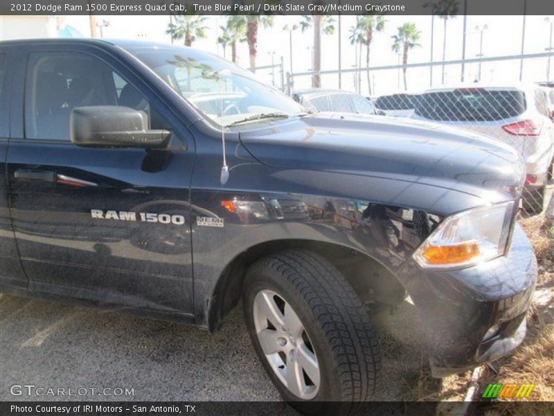True Blue Pearl / Dark Slate Gray/Medium Graystone 2012 Dodge Ram 1500 Express Quad Cab