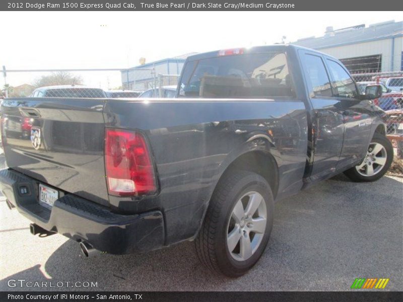 True Blue Pearl / Dark Slate Gray/Medium Graystone 2012 Dodge Ram 1500 Express Quad Cab