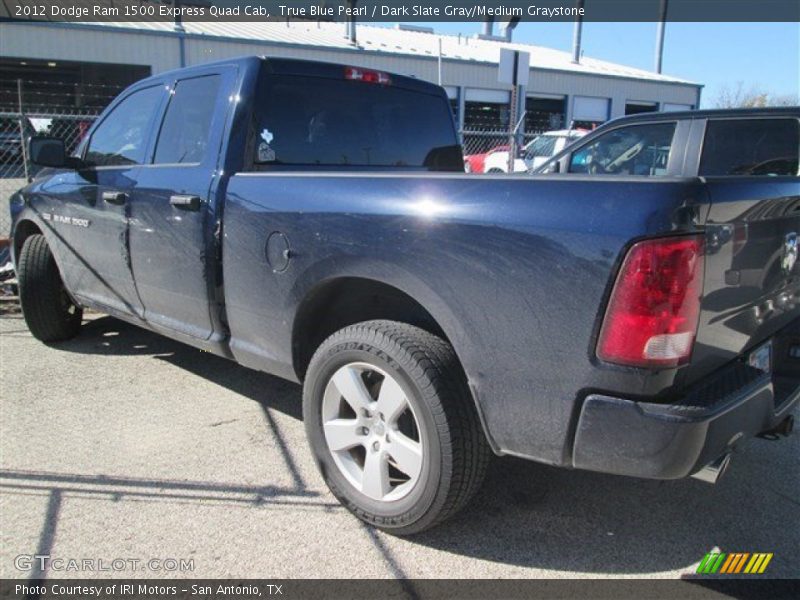 True Blue Pearl / Dark Slate Gray/Medium Graystone 2012 Dodge Ram 1500 Express Quad Cab