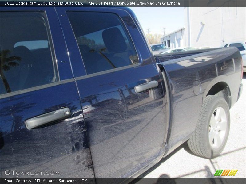 True Blue Pearl / Dark Slate Gray/Medium Graystone 2012 Dodge Ram 1500 Express Quad Cab