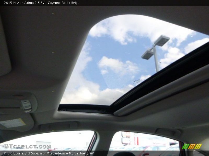 Cayenne Red / Beige 2015 Nissan Altima 2.5 SV