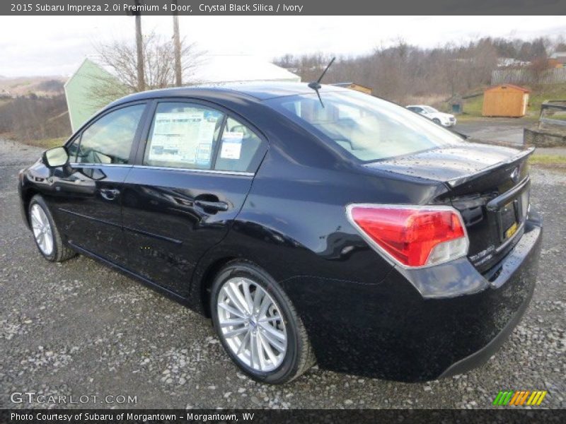 Crystal Black Silica / Ivory 2015 Subaru Impreza 2.0i Premium 4 Door