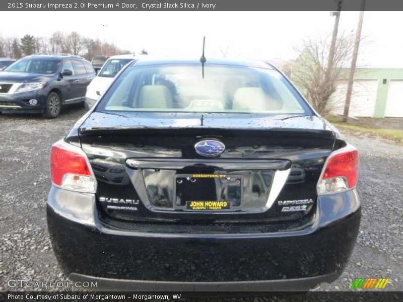 Crystal Black Silica / Ivory 2015 Subaru Impreza 2.0i Premium 4 Door