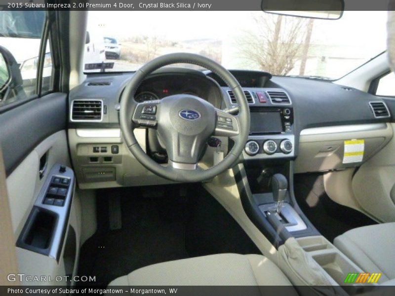 Ivory Interior - 2015 Impreza 2.0i Premium 4 Door 