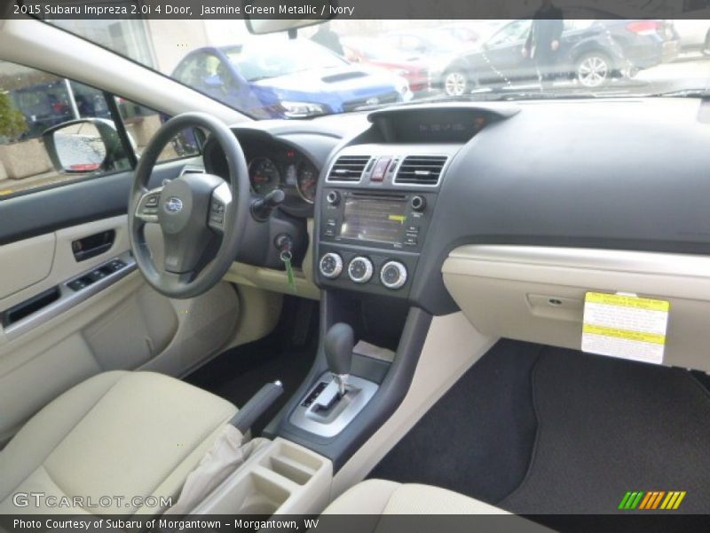 Jasmine Green Metallic / Ivory 2015 Subaru Impreza 2.0i 4 Door