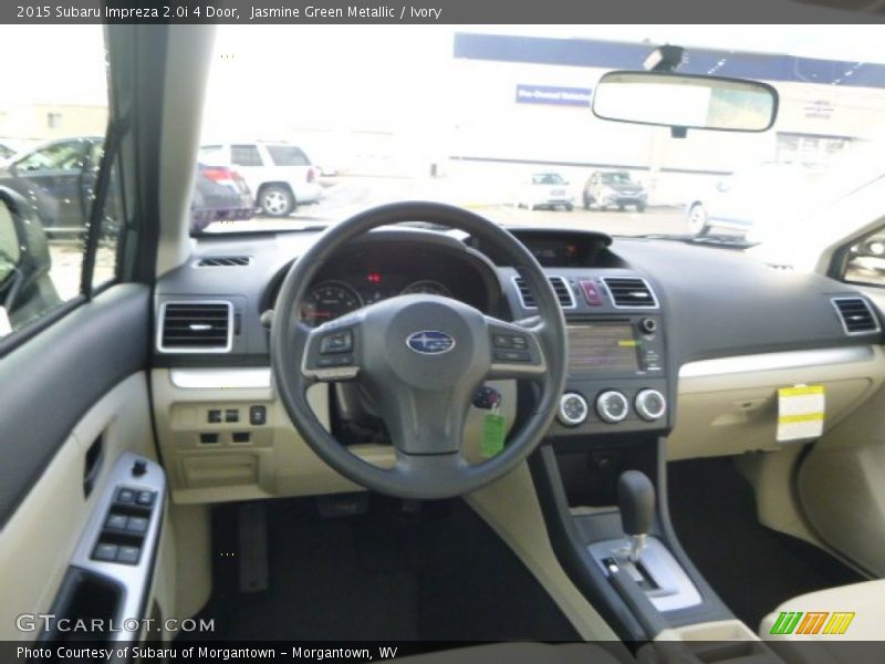 Jasmine Green Metallic / Ivory 2015 Subaru Impreza 2.0i 4 Door