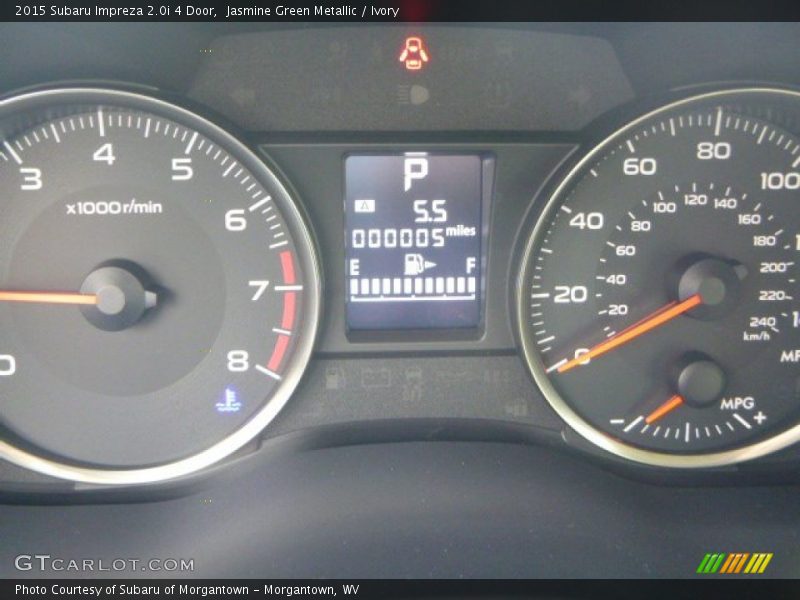 Jasmine Green Metallic / Ivory 2015 Subaru Impreza 2.0i 4 Door
