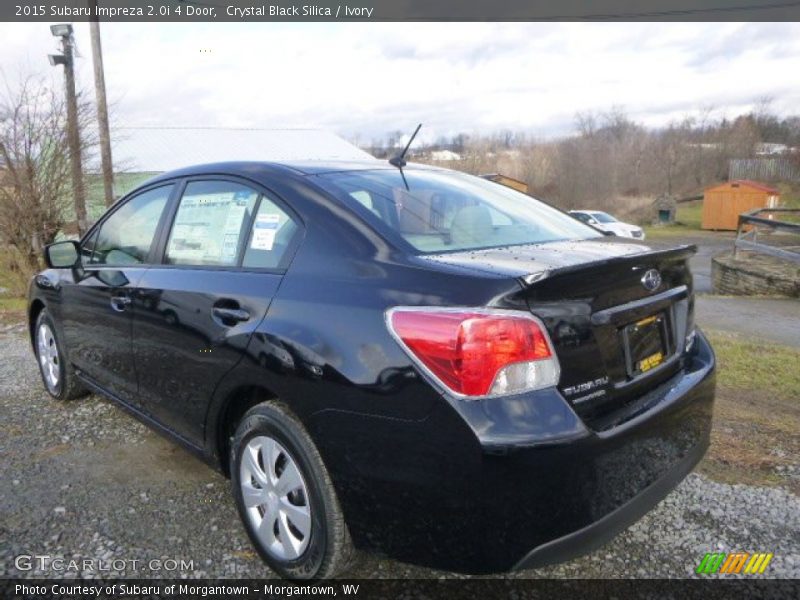 Crystal Black Silica / Ivory 2015 Subaru Impreza 2.0i 4 Door
