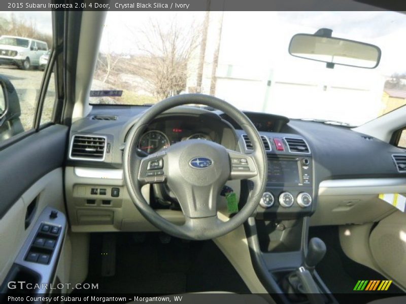 Crystal Black Silica / Ivory 2015 Subaru Impreza 2.0i 4 Door