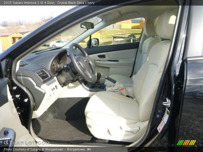 Crystal Black Silica / Ivory 2015 Subaru Impreza 2.0i 4 Door