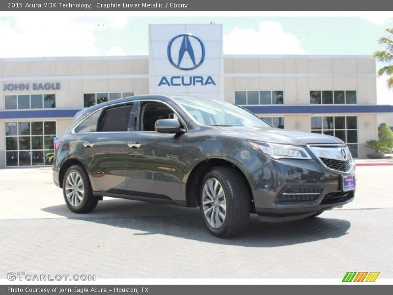 Graphite Luster Metallic / Ebony 2015 Acura MDX Technology