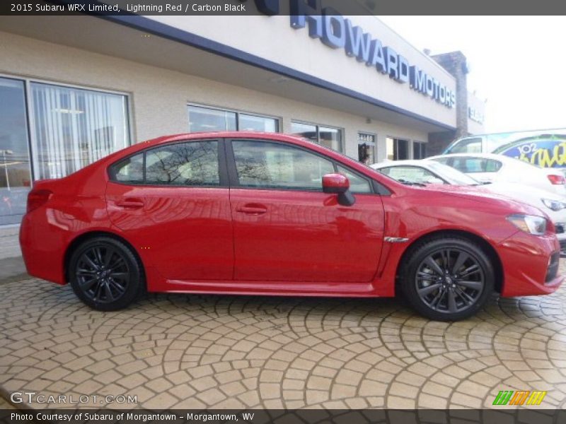 Lightning Red / Carbon Black 2015 Subaru WRX Limited