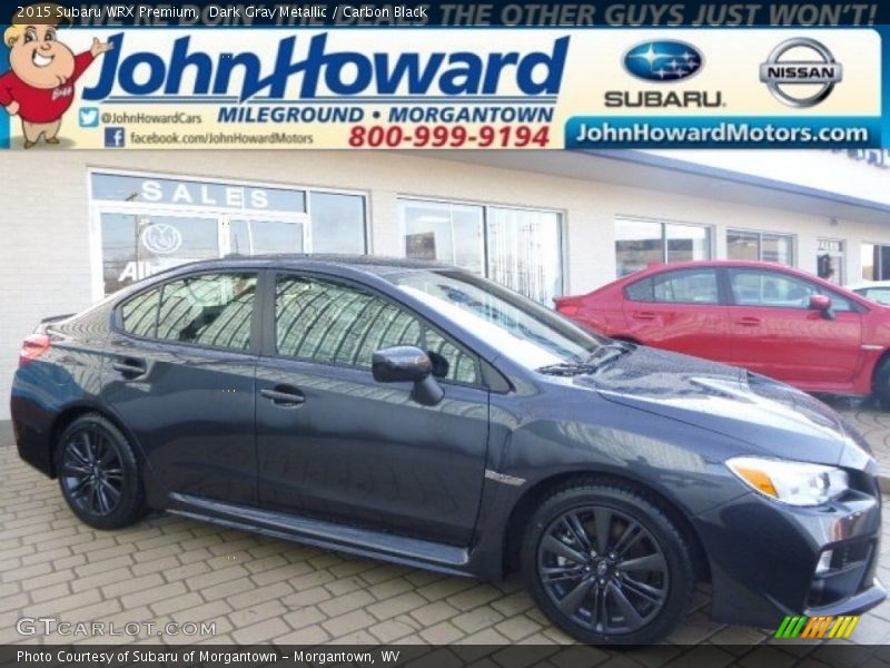 Dark Gray Metallic / Carbon Black 2015 Subaru WRX Premium